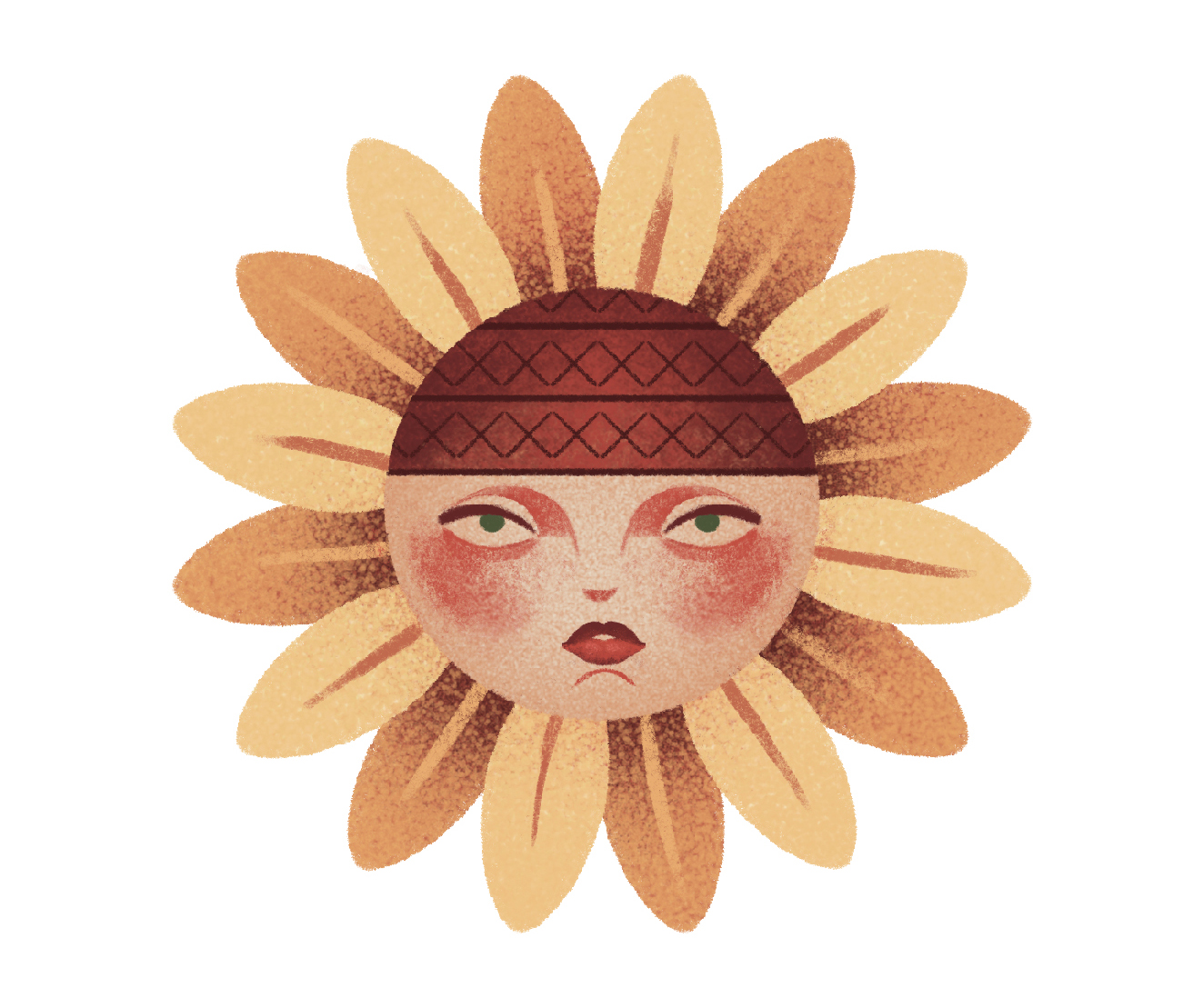 Sunflower lady