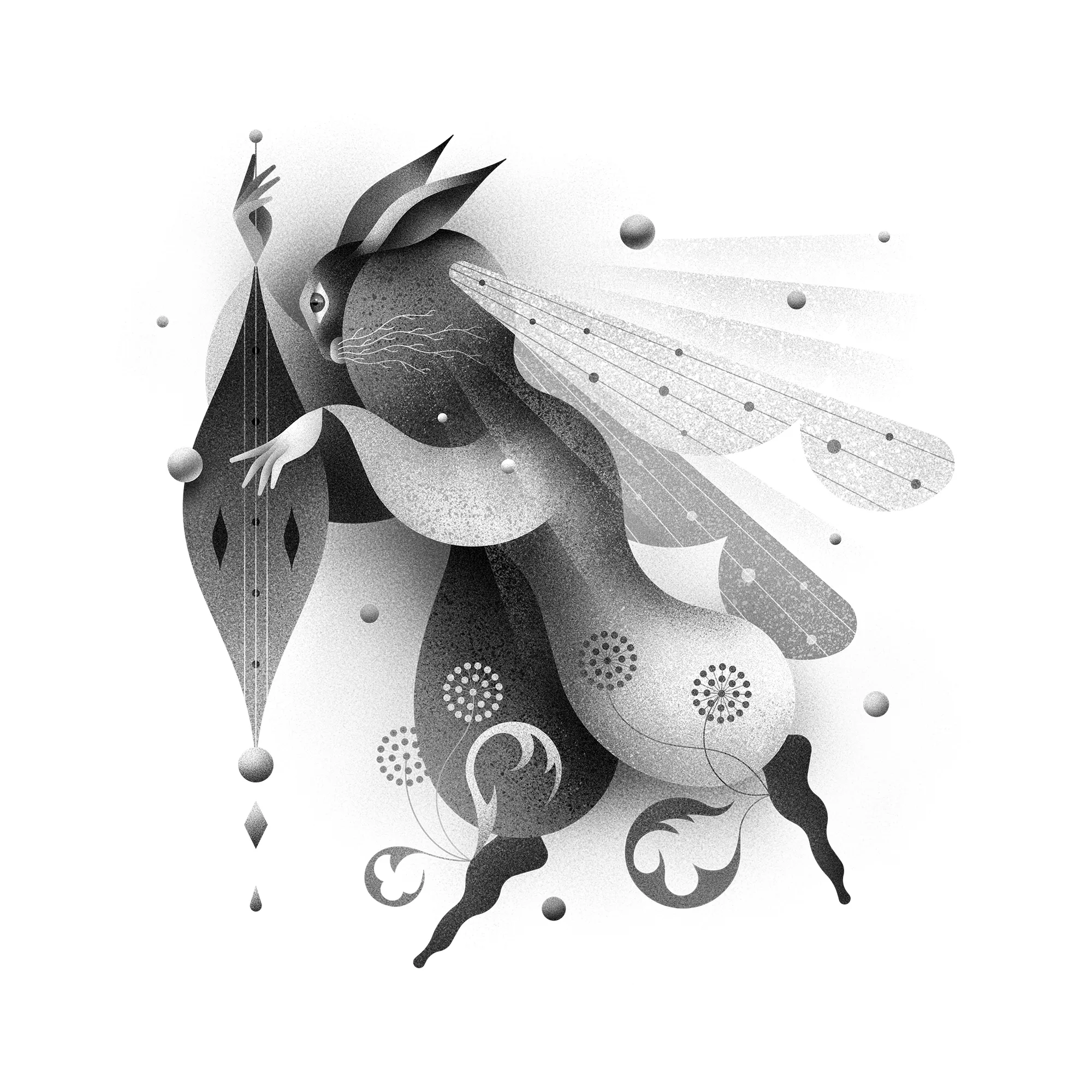 hare_black_white_a