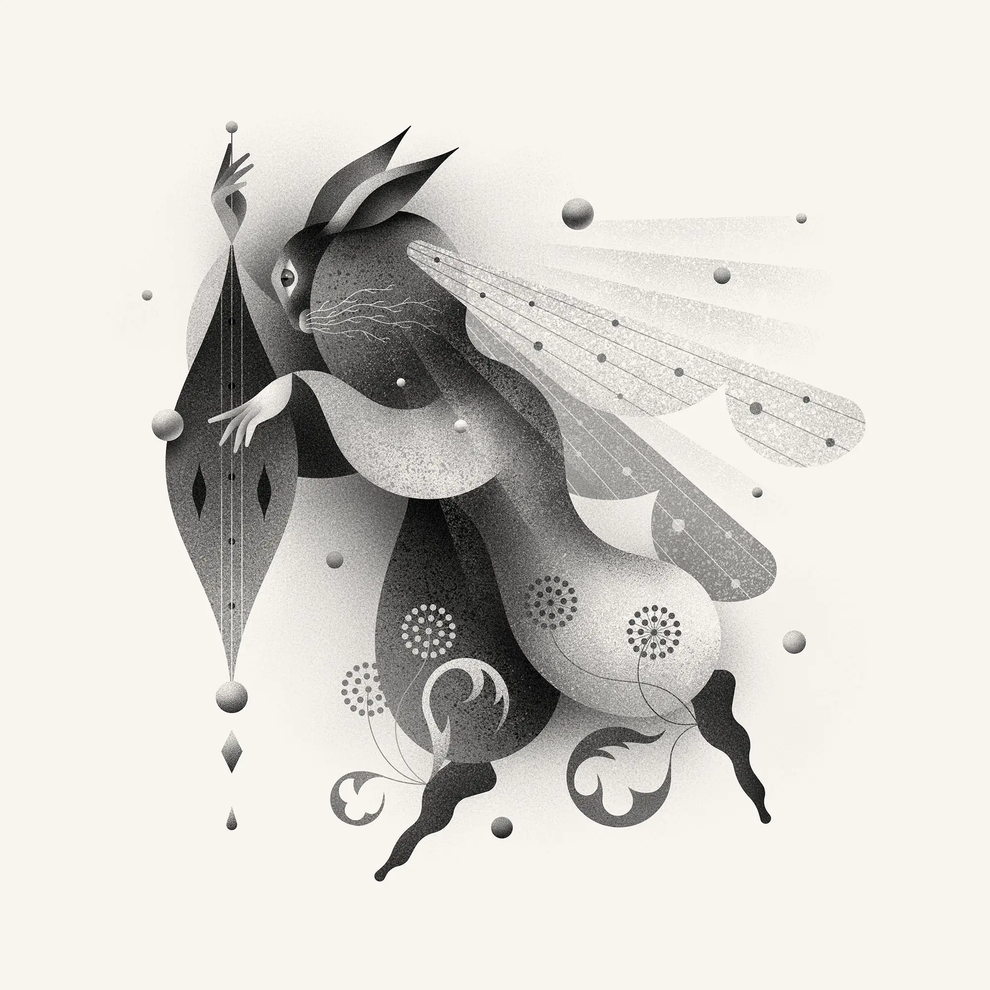 hare_black_white_a